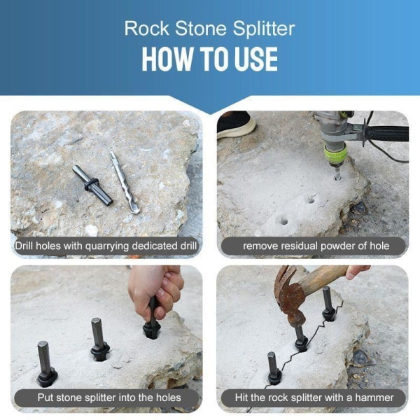 5-pack sprickkilar för stenar / stenkilar för stensprutningskilar