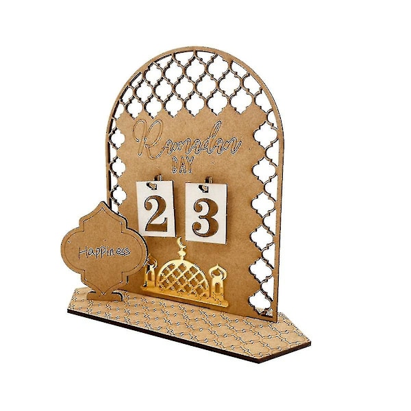 Ramadan Countdown Calendar Eid Mubarak Ornament 2023 Ramadan Decoration Islam Muslim Ramadan, B Fiis Best Gift