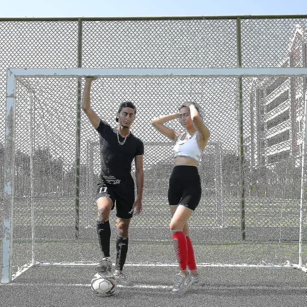 Fotboll Benskydd, skyddande benskydd Black XL