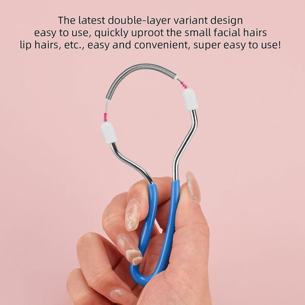 Ial Epilator Øjenbryns Epilator Ansigtshår Fjerner Fjeder Ansigt Epilator Rustfrit Stål Fjeder Epilator Værktøj Hår Fjernelse Enhedblue3pcs)