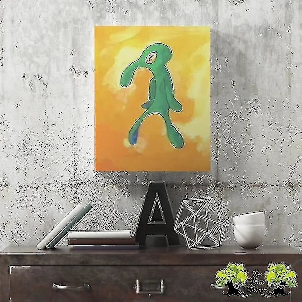 Fet og frekk galleri kunst lerret maleri plakat blekksprut veggkunst bilde nordisk stue hjemmedekor rammeløs