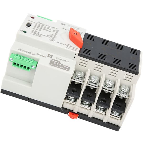 W2R-100 Dobbel strømforsyning Automatisk overføringsbryter 4P 100A Strømbryter
