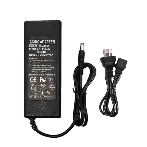 12v 1a 2a 3a 4a 5a 6a 8a 10a Ac/för Dc Adapter Switch Strömförsörjning Laddare För Led Ljusremsor Cctv Router 5.5x2.1-2.5mm Hane Kontakt Us/uk/eu/au P