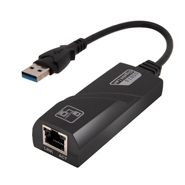 USB Gigabit Nätverkskort USB 3.0 till RJ45 Nätverksport Trådbunden Extern Ethernet-enhet Gratis Nätverkskabelkonverterare