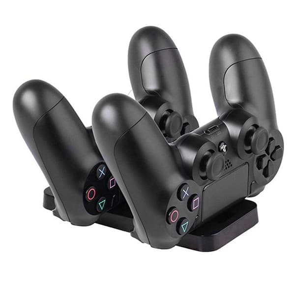 Dobbelt ladestation til 2 PS4-controllere