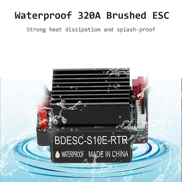Elektroninen nopeussäädin 320A RC ESC 2S 3S Kaukosäädöllä Varustettu Laiva Varaosat