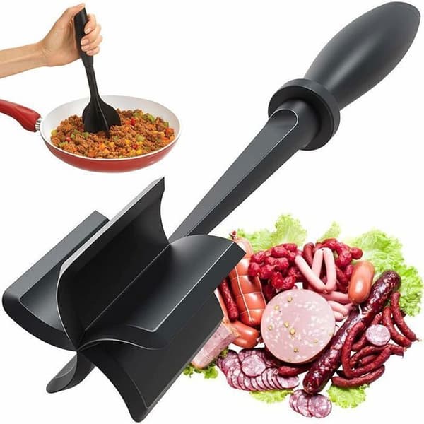 Köttkvarn/mosare: För att blanda, mala och mosa kött och ris
