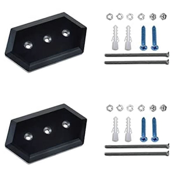 3-pack väggmonterade skateboardhållare, skateboardhängare, kompatibel med skateboarddäck, display och förvaring