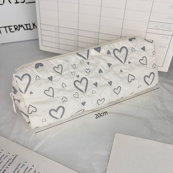Pennfodral med dragkedja VIT vit white