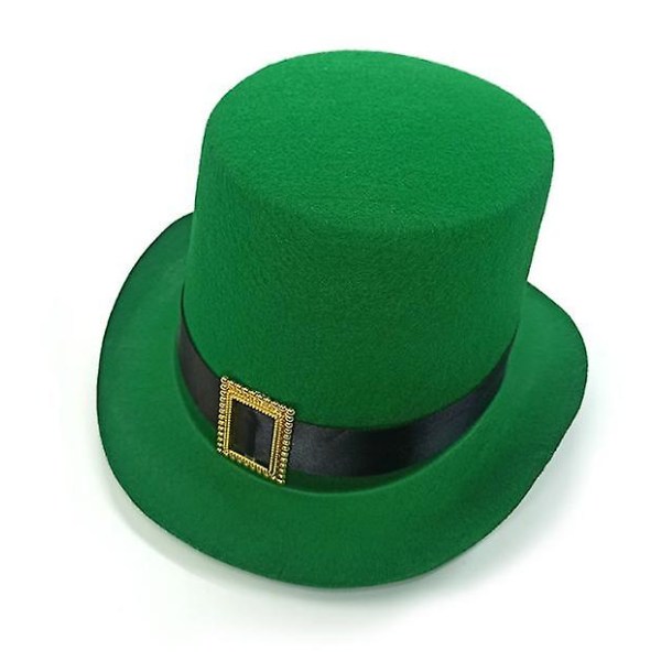 St Patrick's Day Leprechaun hatt med metall spänne