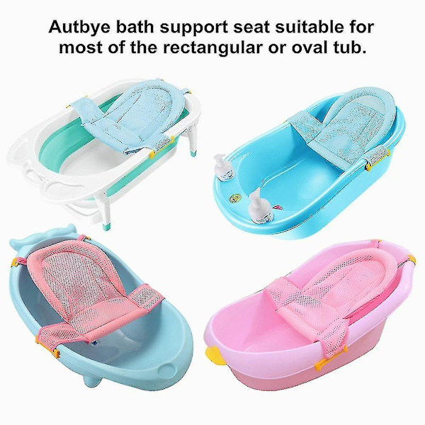 Baby badekar sete, nyfødt dusjnett for badekar, ny stil justerbar komfortabel badekar