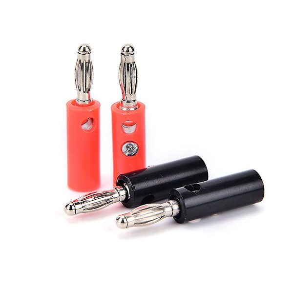 10 st/förpackning 4 mm nickelpläterade banankontakter