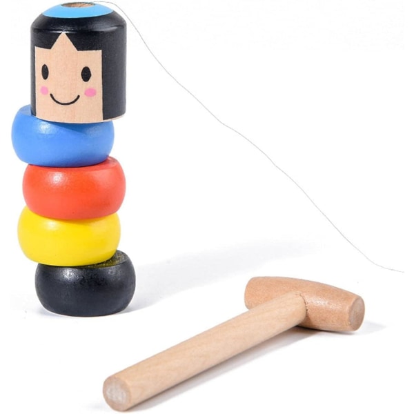 Ubrydeligt træmand magilegetøj Udødelig Daruma legetøjssæt Legetøjsdukke Dukkescene Magiske tricks rekvisit til børn Børn