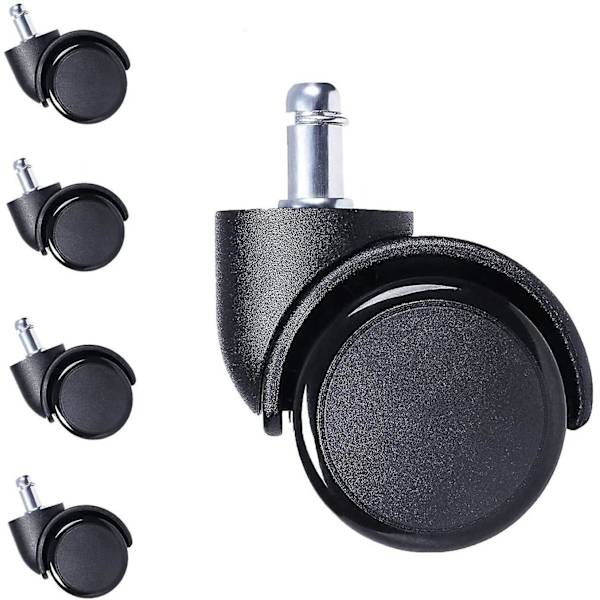10mm Stem Casterhjul Gummihjul for Stolerstatning