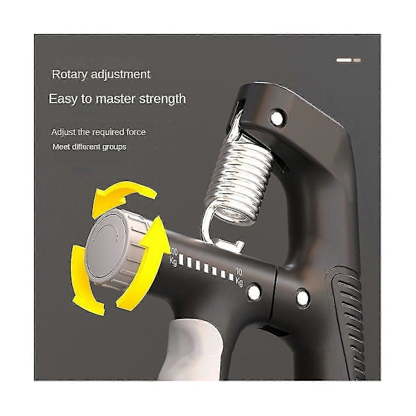 10-100kg Justerbar Elektronisk Handgrepp Styrketräning Tung Gripper Fitness Muskelträning Hand S