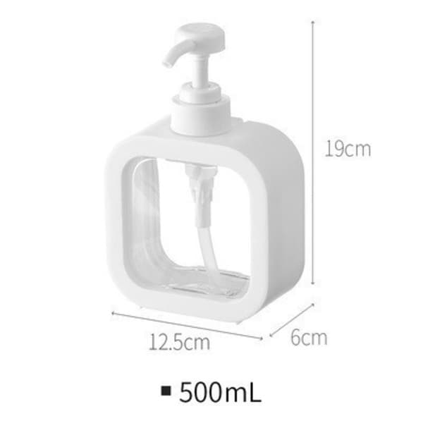Sæbedispenser, genopfyldelig køkkensæbedispenser og badeværelsessæbedispenser, sæbedispenser, opvaskemiddeldispenser, 500ML