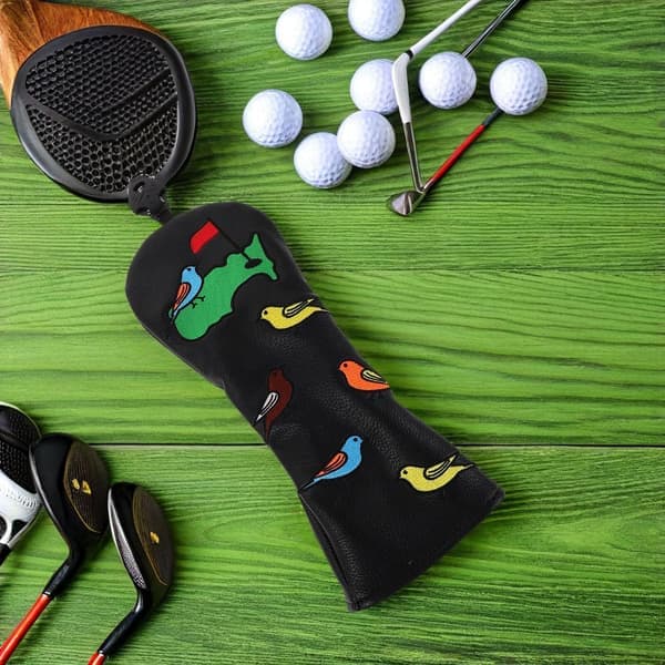 PU Vattentät Golf Mallet Putter Headcover Plyschfoder, Svart Golfklubbskydd för Utomhusbruk