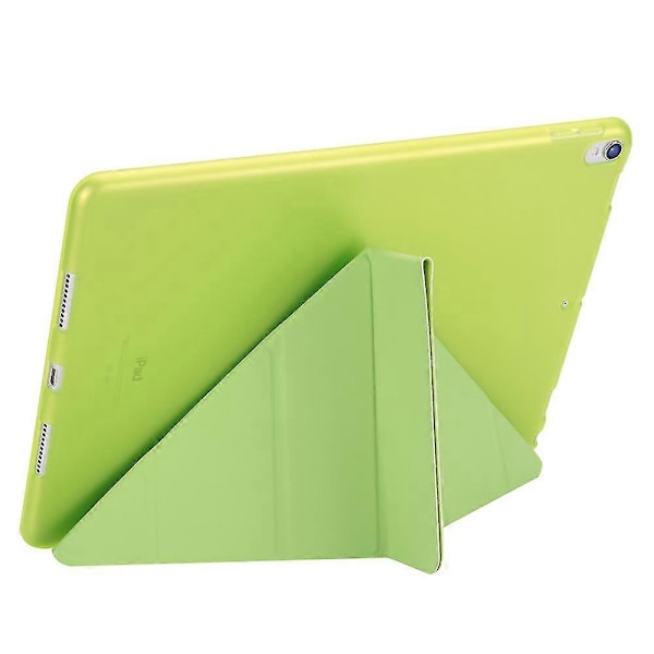 Origami Stativ Läder Smart Fodral för iPad Air 10.5 (2019) / Pro 10.5 tum (2017) Green