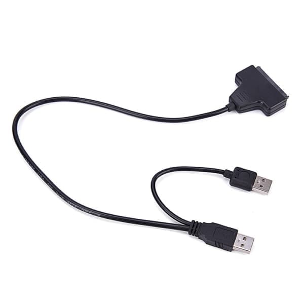 2017 Digitaalinen USB 2.0 - SATA-muunnossovitinkaapeli 2,5 tuuman SA:lle, musta 5cm*4cm*1cm