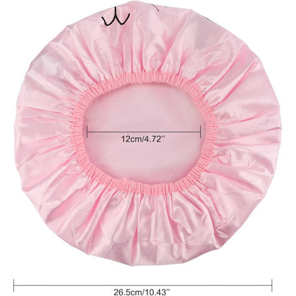 2 stk elastiske badehetter for barn, dobbeltlags badehetter for baby, gjenbrukbare vanntette tegneseriehatter for barn