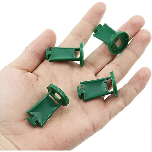 Växthus Twist Clips Växthuskrok Växt Blomma Hängande Klämmor Set för Fixeringskit Trädgårdsdelar Växthusprylar Växthus Hängande Verktyg - 50st