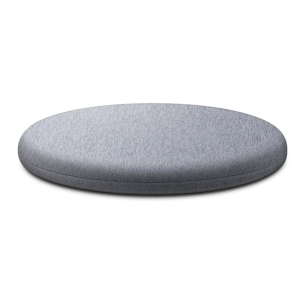Rundt Memory Foam Pude Komfortabel Åndbar Polstret Skammelbetræk Vaskbar Måtte Til Hjem Soveværelse Light Grey 40cm