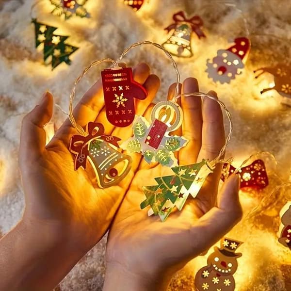 Ljusslinga - IHABOR - 1,5 m - 10 LED - Varmvit - USB