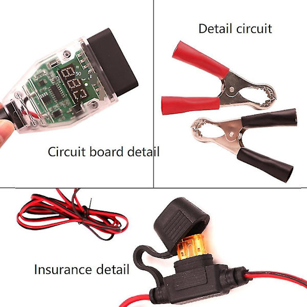 Bil Obd2 Ecu-kontakt Batterisparer Auto Ecu Minnelagring Beskyttere Bil Nødstrøm Elektrisk Plugg Ca
