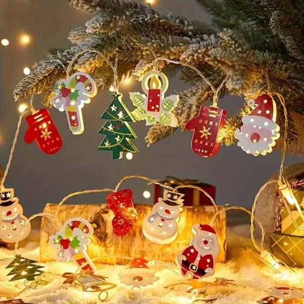 Ljusslinga - IHABOR - 1,5 m - 10 LED - Varmvit - USB