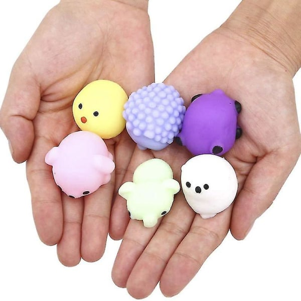 24st Squishy Toy Söt djur Antistress Ball Mochi Toy Stress Relief Leksaker