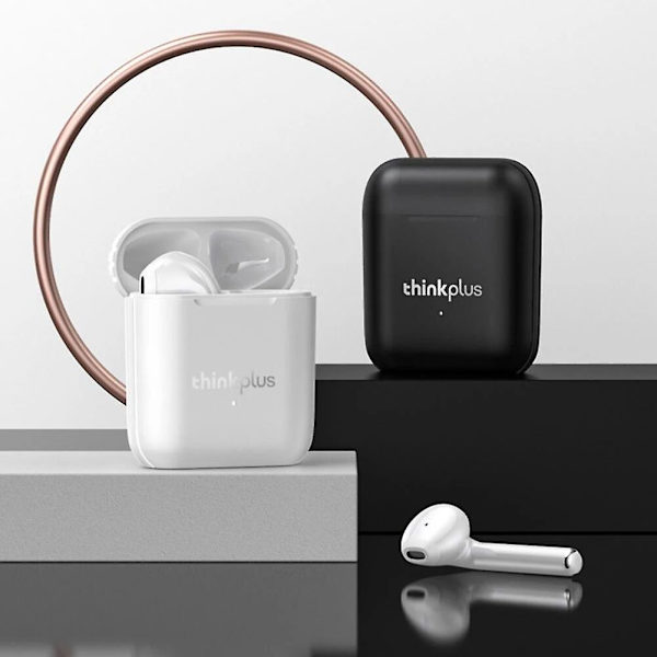 Lenovo Lp2 - Nya trådlösa Bluetooth 5.0-hörlurar - Stereo bas - Touch-kontroll - Trådlösa sport-hörlurar - Vattentäta headset med mikrofon black