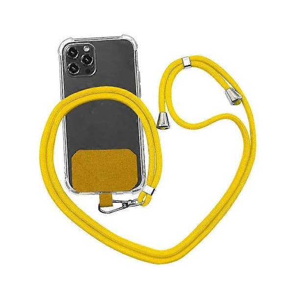 2 st Telefonhalsband med Kort Yellow