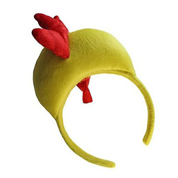 Dyr Halloween Gul Rød 3d Hane Kylling Hodebånd Hodeplagg Hodebånd Bøyel Unisex Festdrakt Dekor