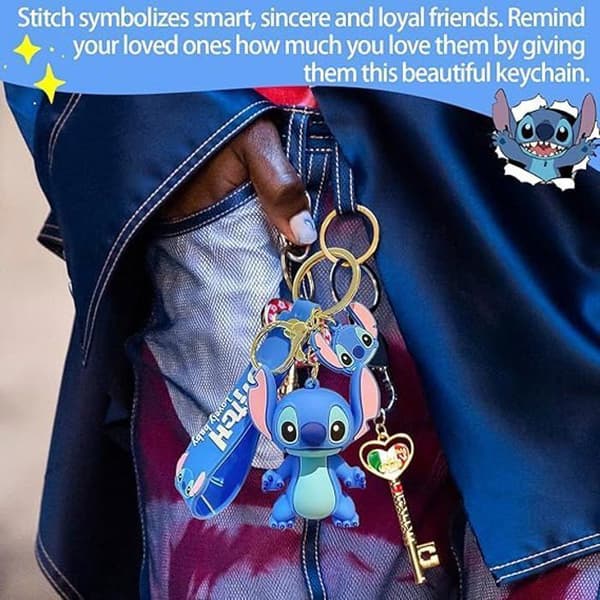Nyckelring / Dekorativ accessoar – Blå, 1-pack
