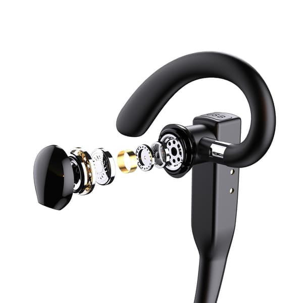 Forever trådløst headset BH-100 med opladningsetui sort