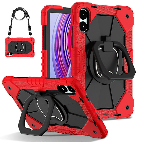 Silikon Hybrid PC-Skal För Xiaomi Redmi Pad Pro 12.1 Red Black