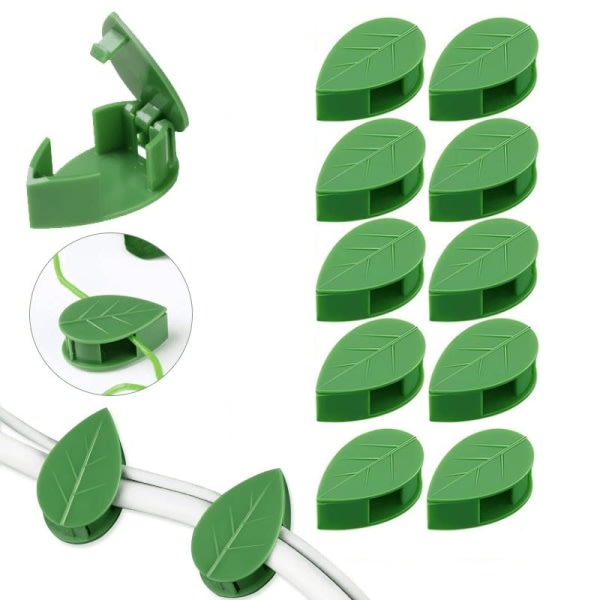 Självhäftande växthållare - Smarta osynliga växtklämmor 30-pack 30-Pack