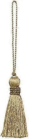 Nyckeltofs med pärlfrans Gold