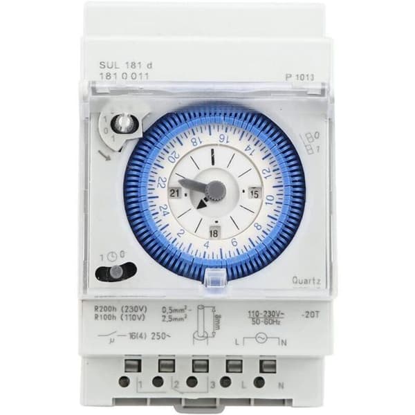 Programmerbar tidsbryter - LUSKYKA® - 24-timers programmering - 15-minutters minimumsinnstilling