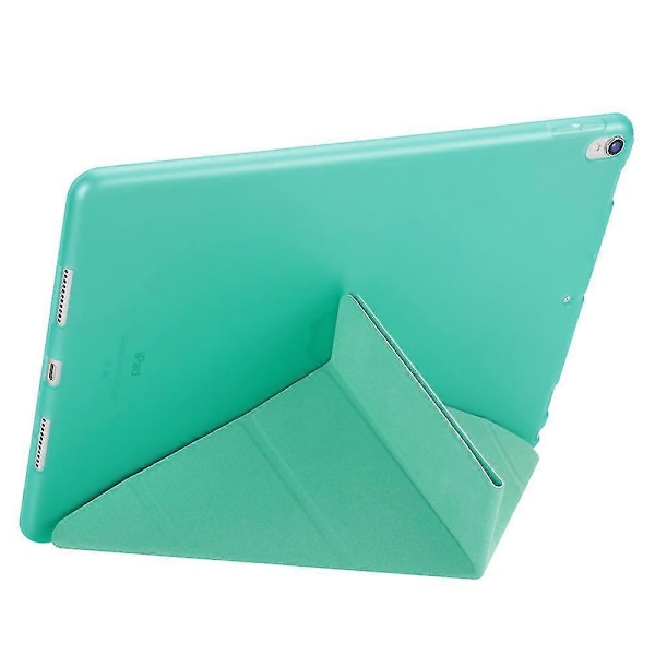 Origami-teline Nahka Smart-kotelo iPad Air 10.5 (2019) / Pro 10.5 tuuman (2017) Cyan