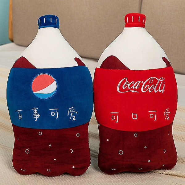 55 cm Simulaatio hiilihapotettu juoma Pehmo Tyyny Funny Sprite Coke Cola Fanta Soda Pehmeä täytetty sarjakuva nuken selkätyyny Paras lahja fanta