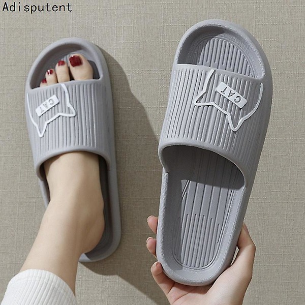 Badtofflor Herr Flipflops Dam Nya Mjuka Eva Tjock Sula Tofflor Sommarsandaler Par Tofflor Hemma Halkfria Badrumsskor A-6 42-43