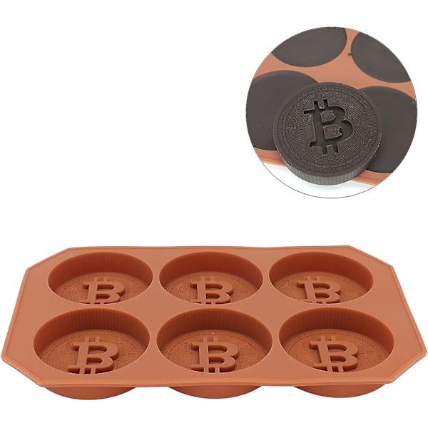 Bitcoin Chokoladeform - Silikoneform til fremstilling af chokolade og kager