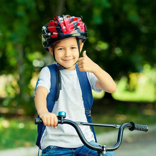 Bike Bell Polkupyörän kello terävä ääni aikuisille Lapset Pojat Tytöt (punainen)