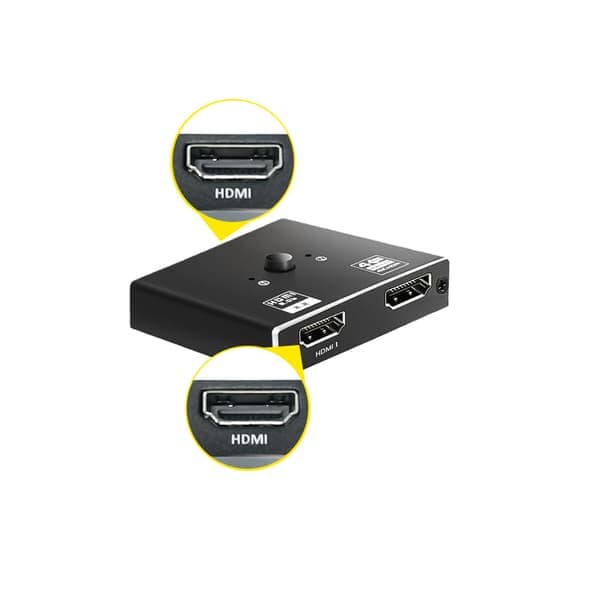 HDMI 2.0 Switch 2 ind 1 ud 4K HDMI Splitter 1 ind 2 ud