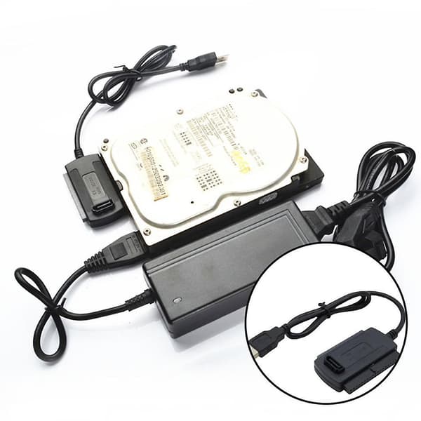 USB - IDE 2.0 -sovitinkaapeli 2.5 3.5 SATA J9K -asemalle
