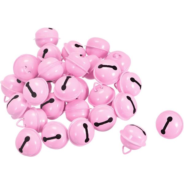 Jingle Bells, 22mm 48 kpl käsityökellon DIY-joulukoristeluun, musiikilliseen juhliin, kotiin, festivaaleille, häihin Light Pink