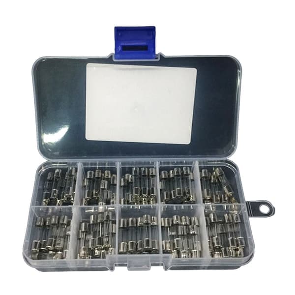 Glasrör 5x20mm Tröga Glasäkringar 100st/set för Elsäkerhet