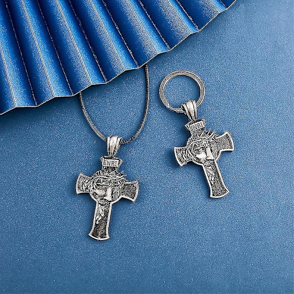 Retro Jeesus Risti Kasvot Miesten Kaulakoru Sopii Naisten Uskonnollinen Kaulakoru