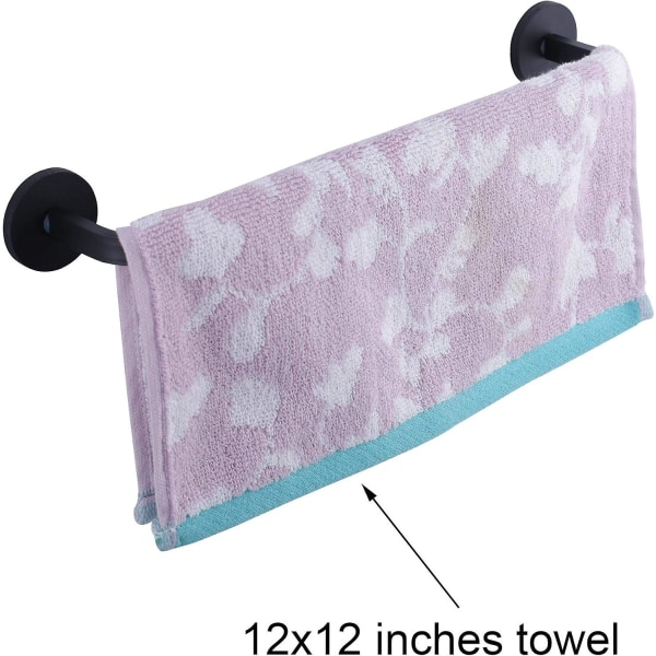 Magnetisk håndklædestang til køleskab - køkkenhåndklædeholder (sort)